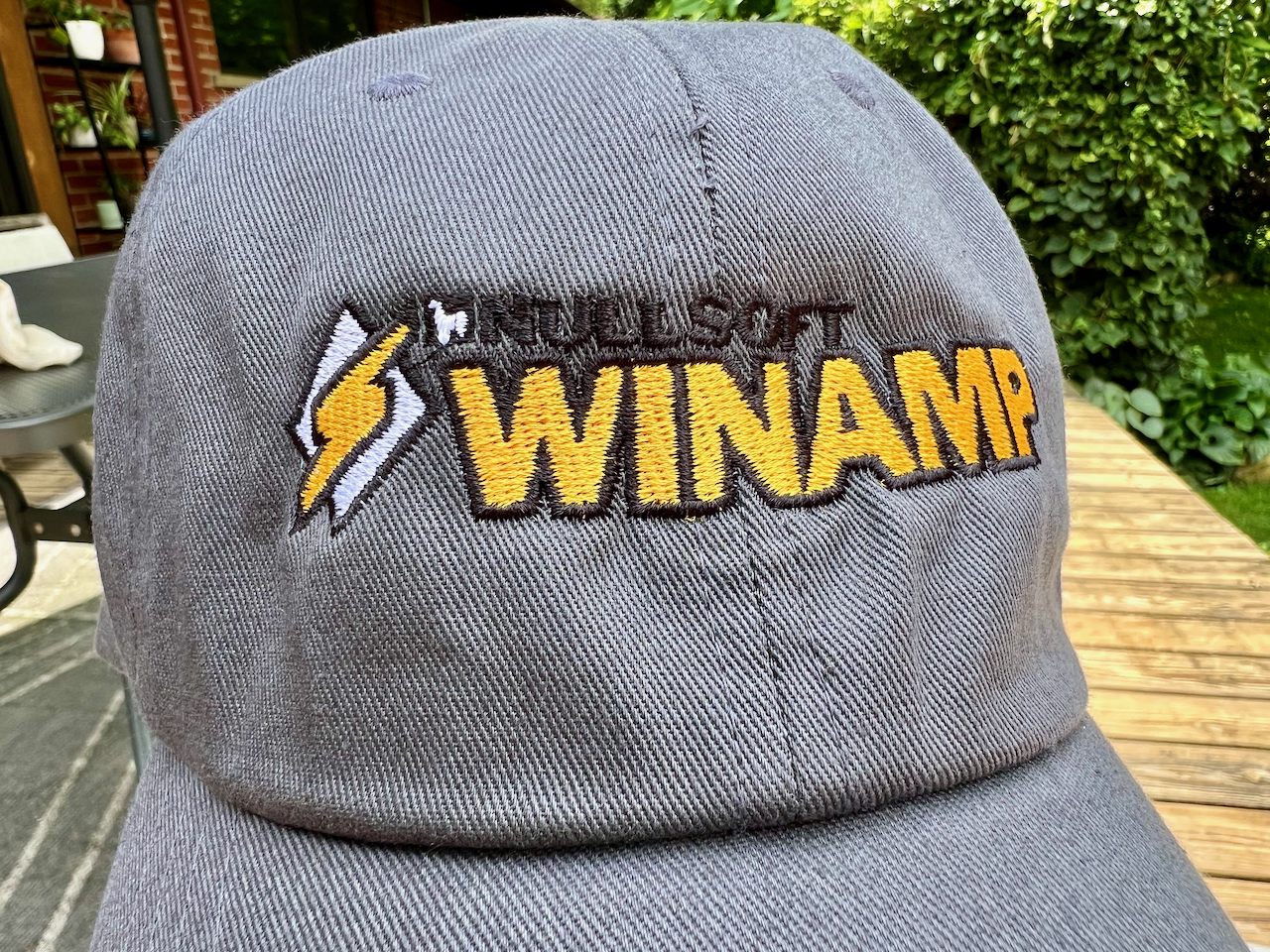 Winamp hat close up