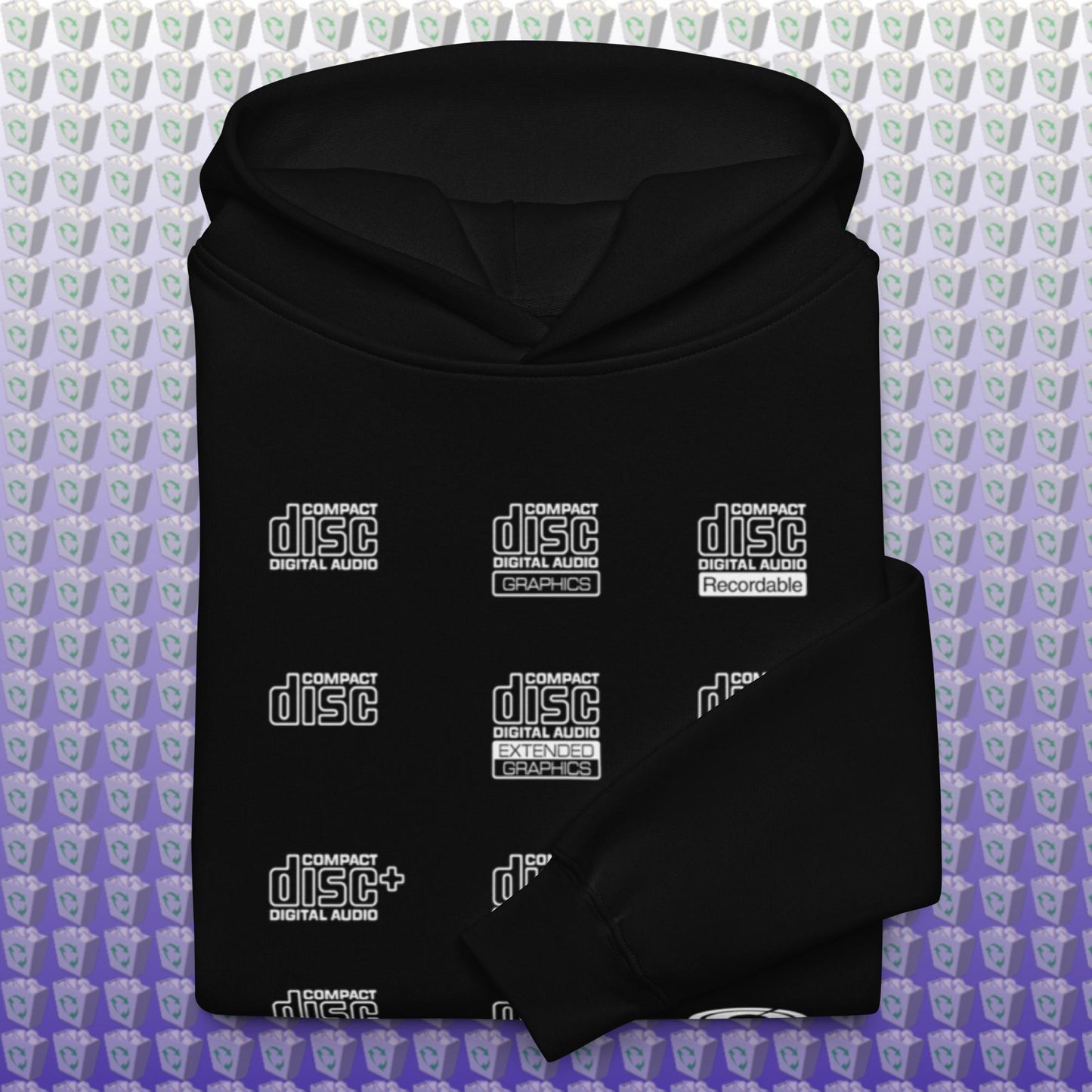 Compact Disc Logos Unisex Hoodie
