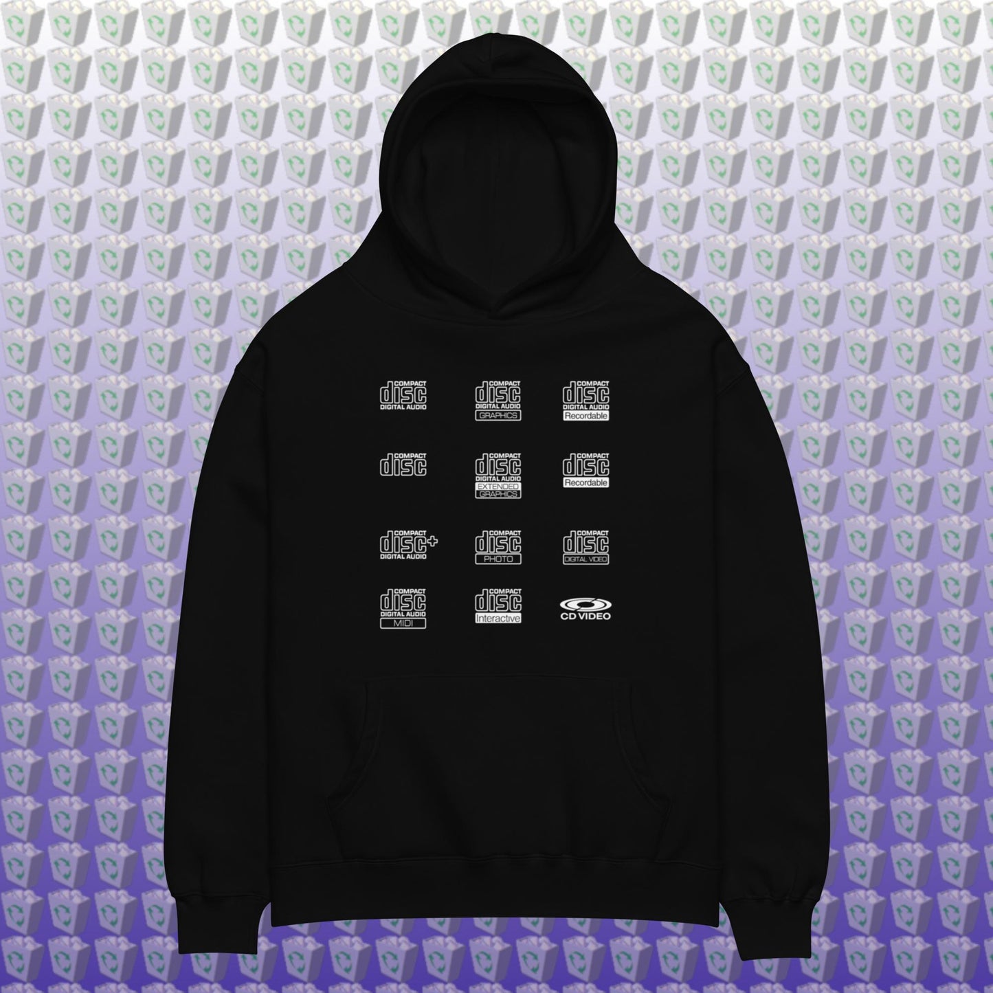 Compact Disc Logos Unisex Hoodie
