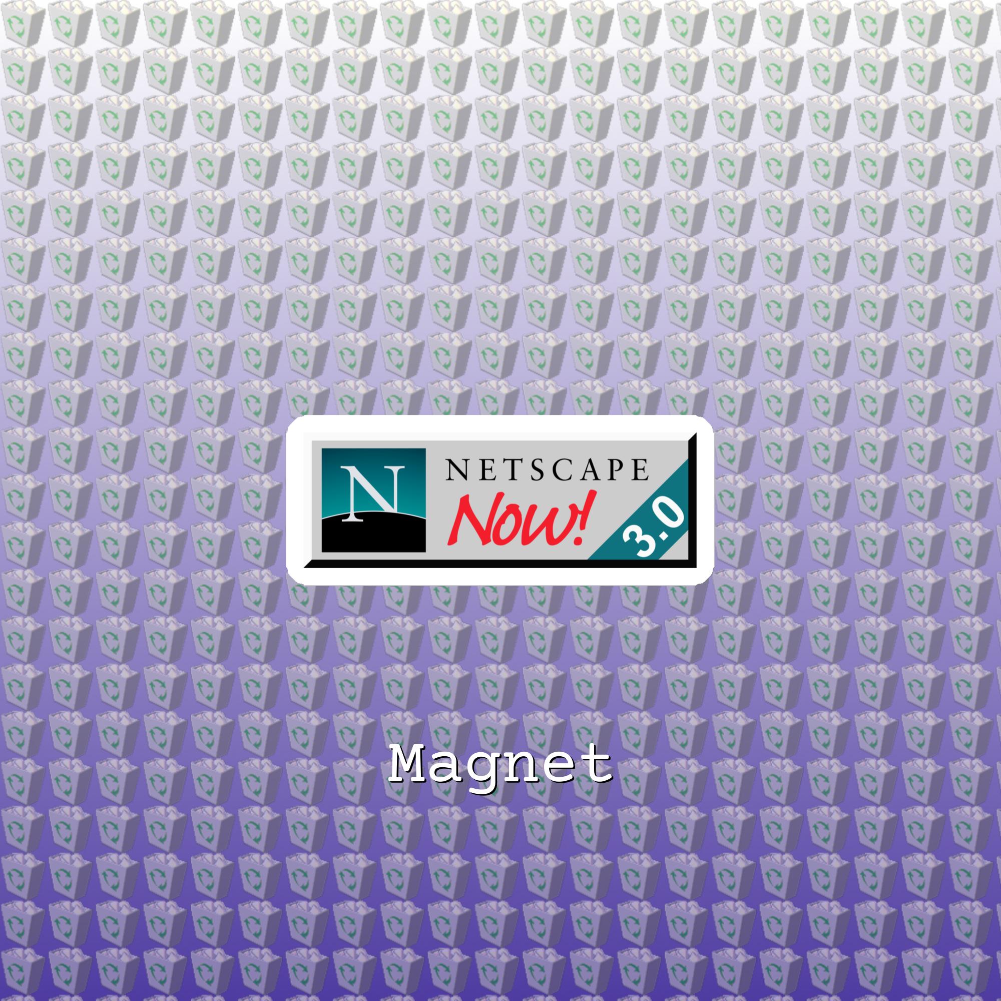 Netscape Now! 88×31 Button Magnet — Abandonware